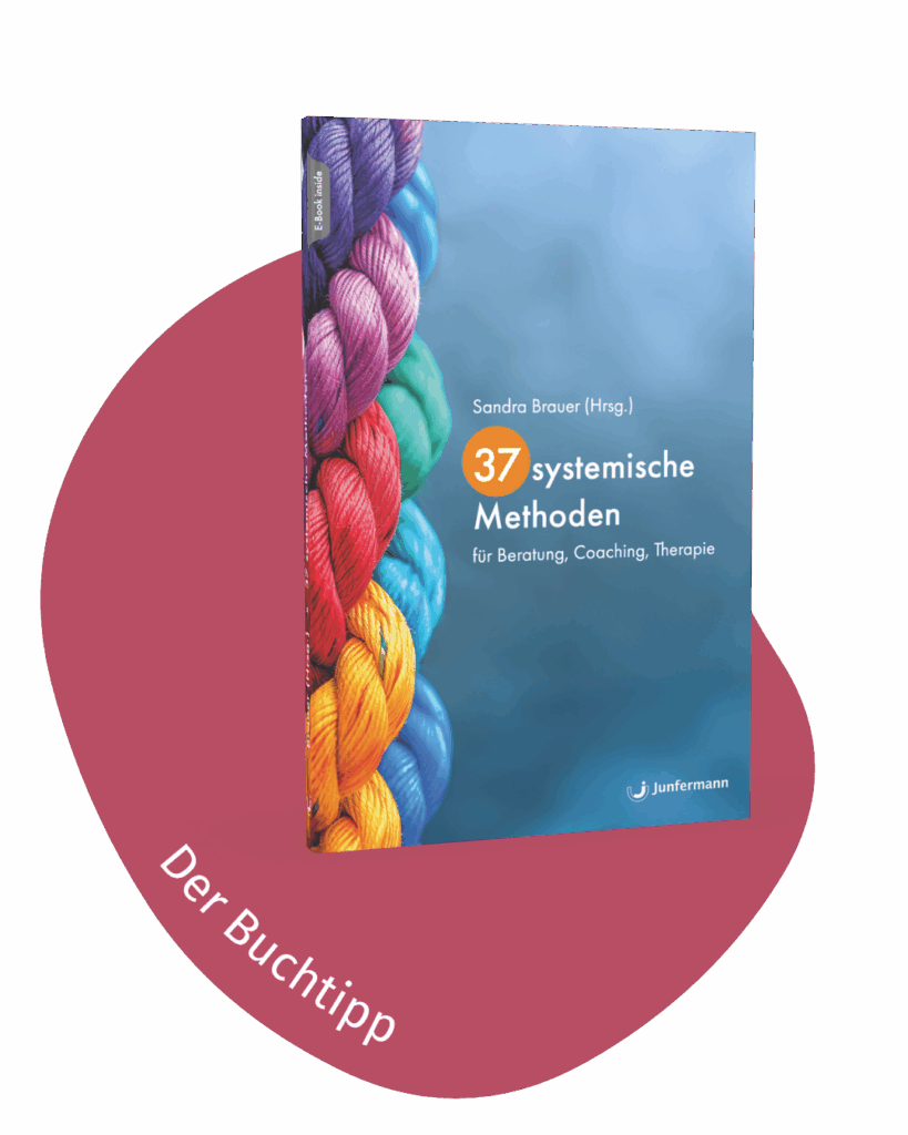 Hier sieht man das Buch, aus dem die Methode ist. 37 Systemische Methoden mit Sandra Brauer als Herausgeberin