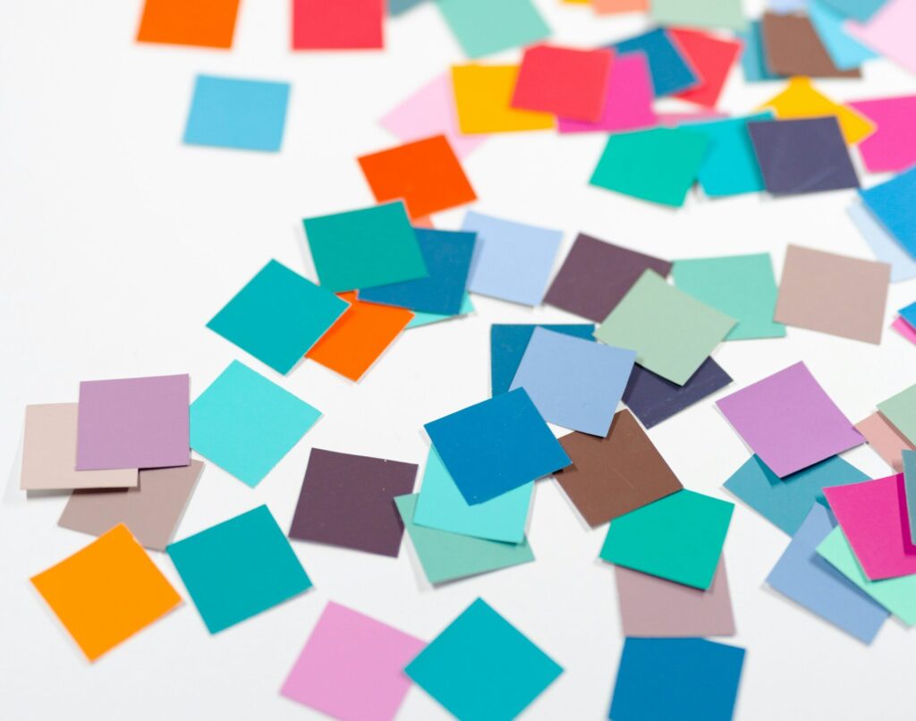 Diverse bunte Notizzettel