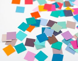 Diverse bunte Notizzettel